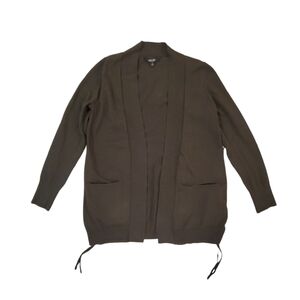 Simply Vera Women's Dark‎ Green Open Front Cardigan Size Small